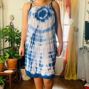 Tie dye beach dress